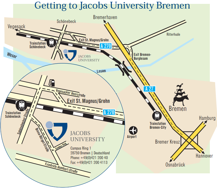 Click to download Directions to Jacobs University as PDF